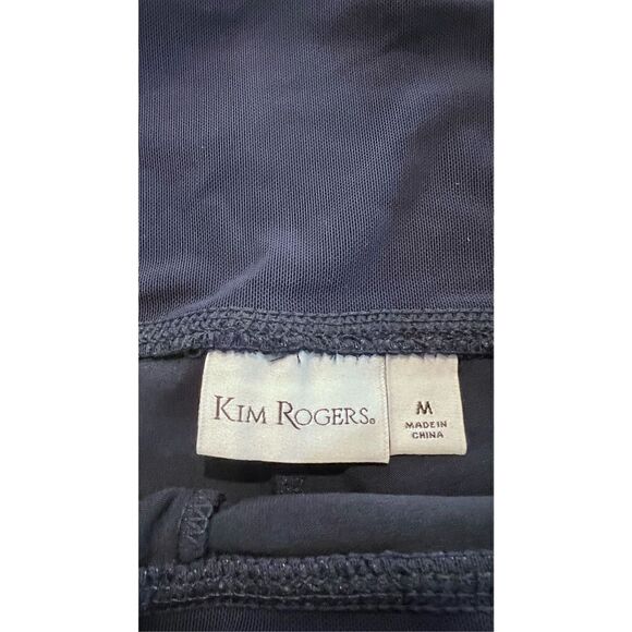 KIM ROGERS TUMMY CONTROL NAVY BLUE SKORTS WOMENS SZ M NEW - Picture 5 of 12